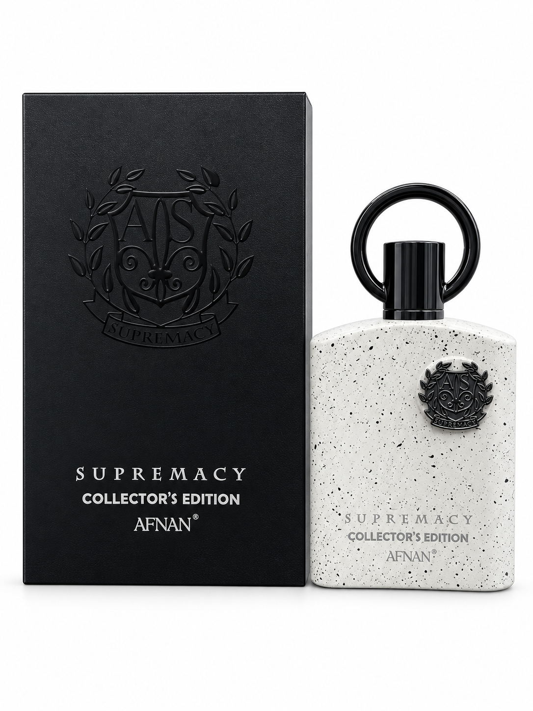 Afnan Supremacy Collector's Edition bottle and box on white background
