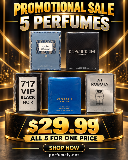 5 Perfumes Promotional Sale - all 5 for $29.99