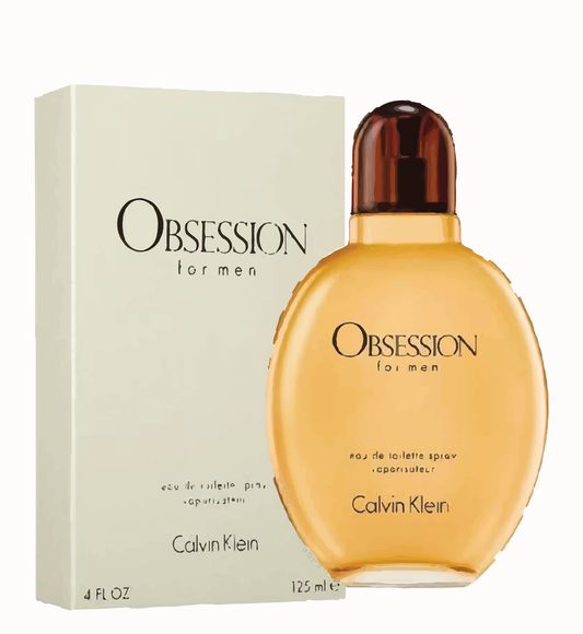 Calvin Klein Obsession for 4.2oz Men Eau de Toilette - Notes of Botanics, Spices and Rare Woods