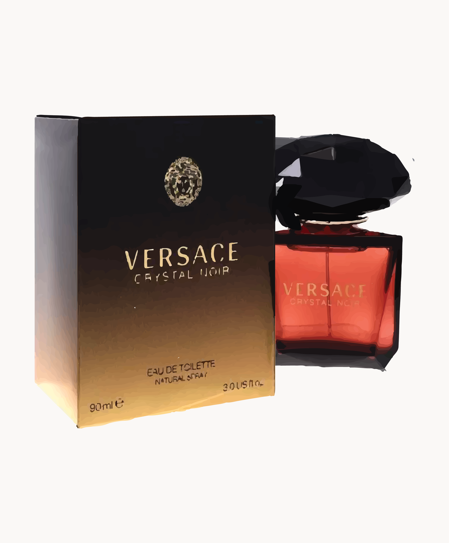 Versace Crystal Noir by Versace for Women - 3 Fl Oz EDT Spray