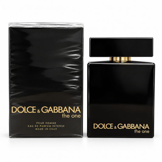 Dolce & Gabbana The One Eau de Parfum Intense 100 ml bottle and box on white