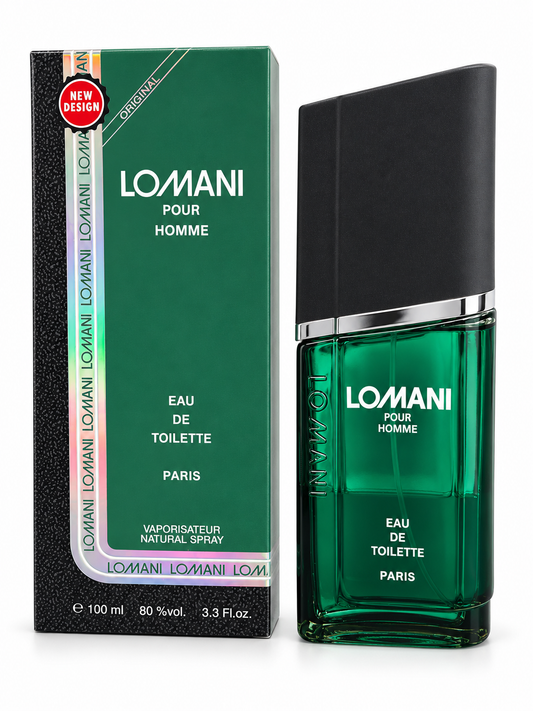 Lomani Pour Homme Eau de Toilette 100 ml bottle and box