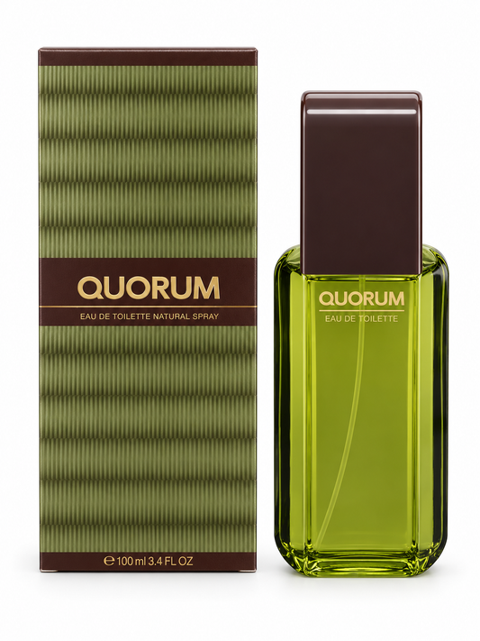 Quorum Eau de Toilette for Men 100 ml bottle and box