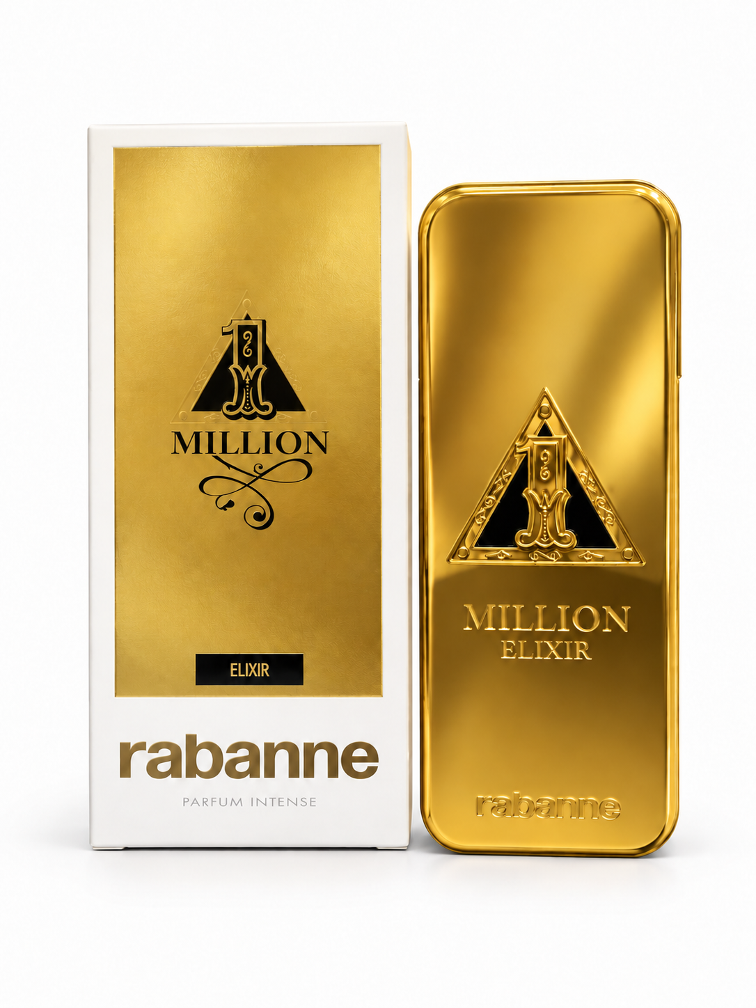 Rabanne 1 Million Elixir Parfum Intense bottle and box